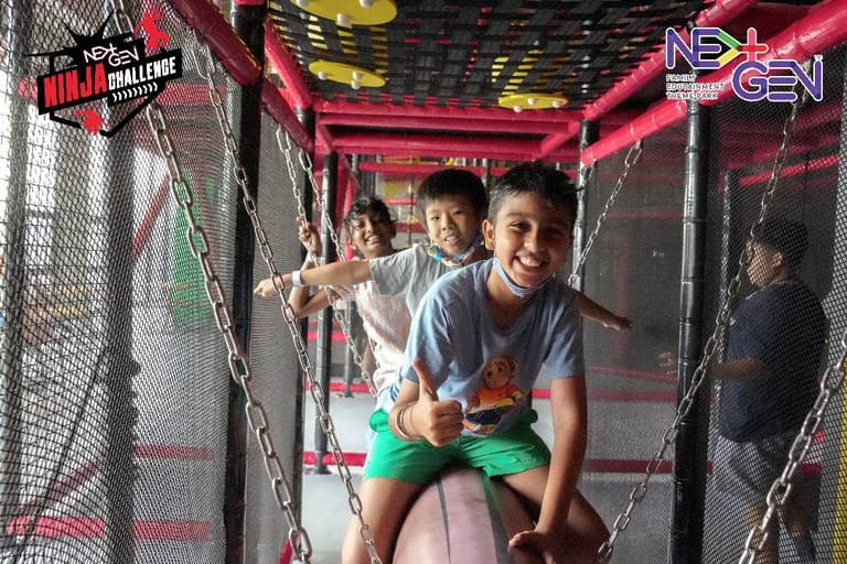 Ninja Challenge climbing