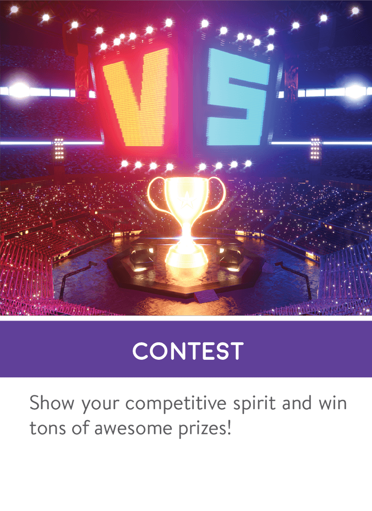 Competition arena with a trophy in the Empowerment Zone