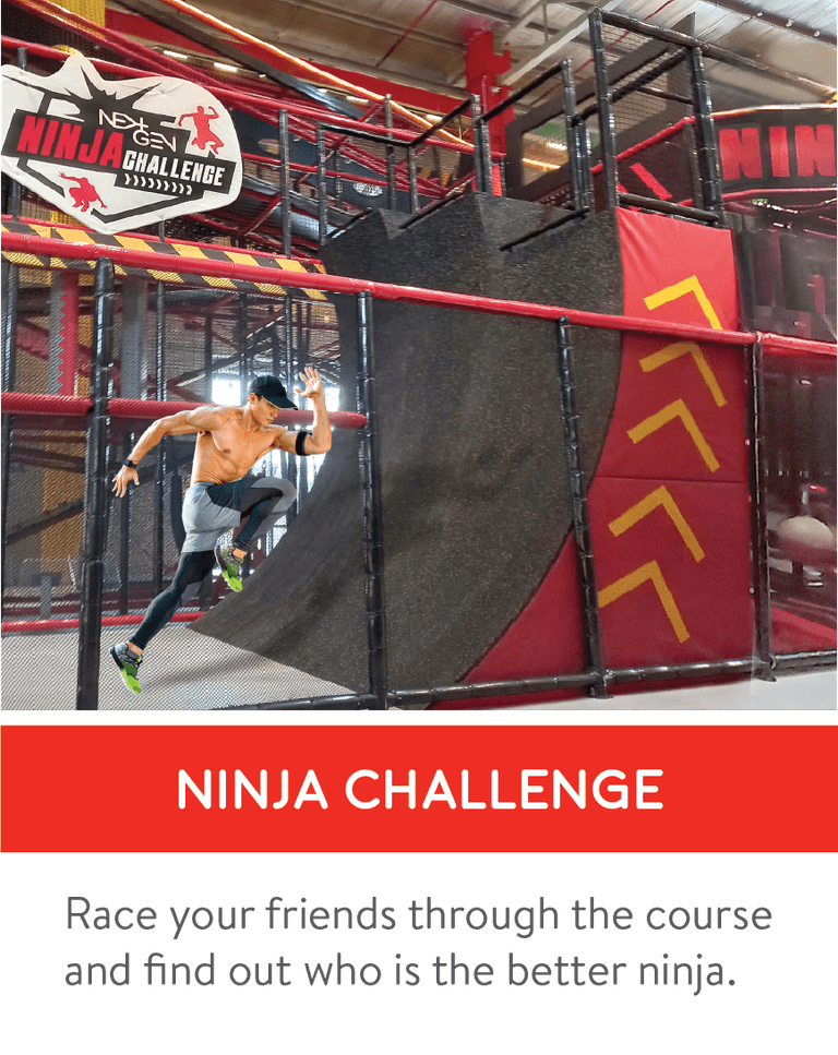 Ninja Challenge — Race your friends through the course and find out who is the better ninja.